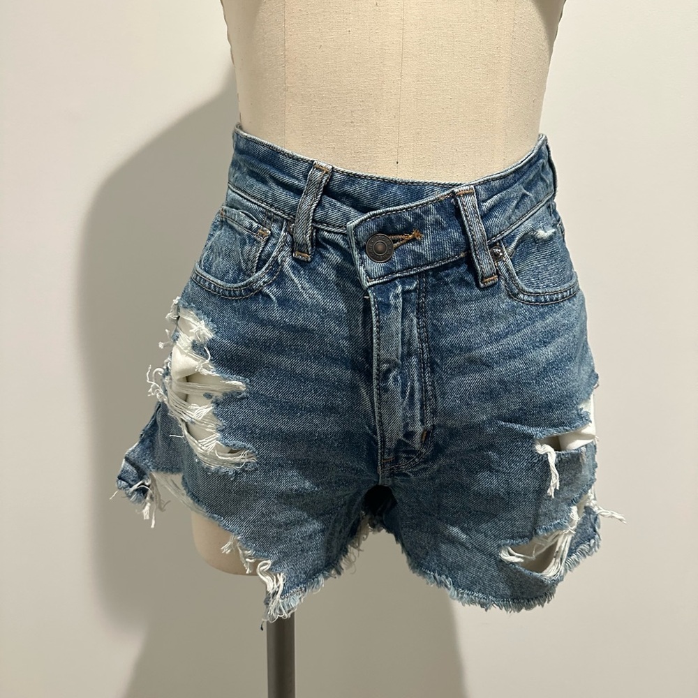 Distressed Denim Women's Shorts